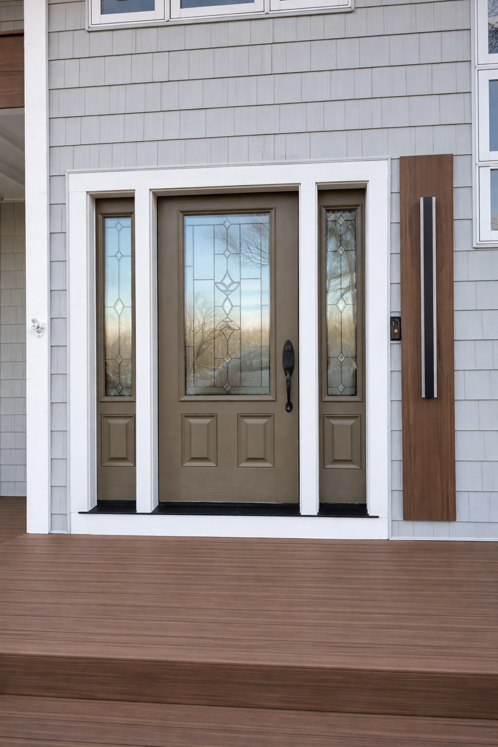 Modern suburban home entrance details-1